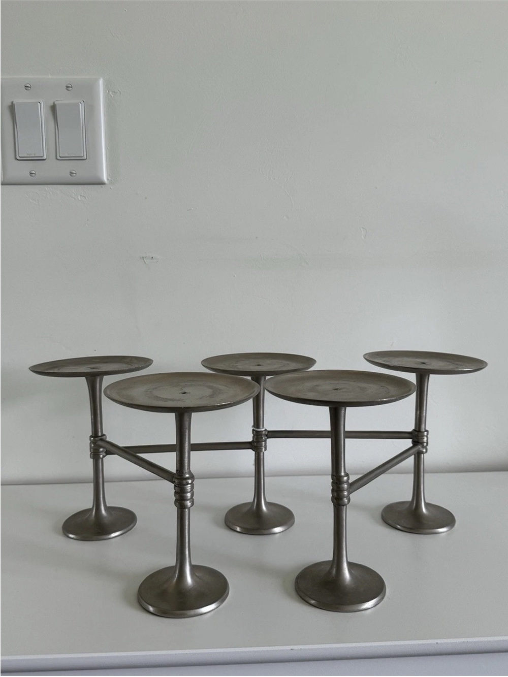 Pottery Barn centerpiece expandable 5-arm candle holder